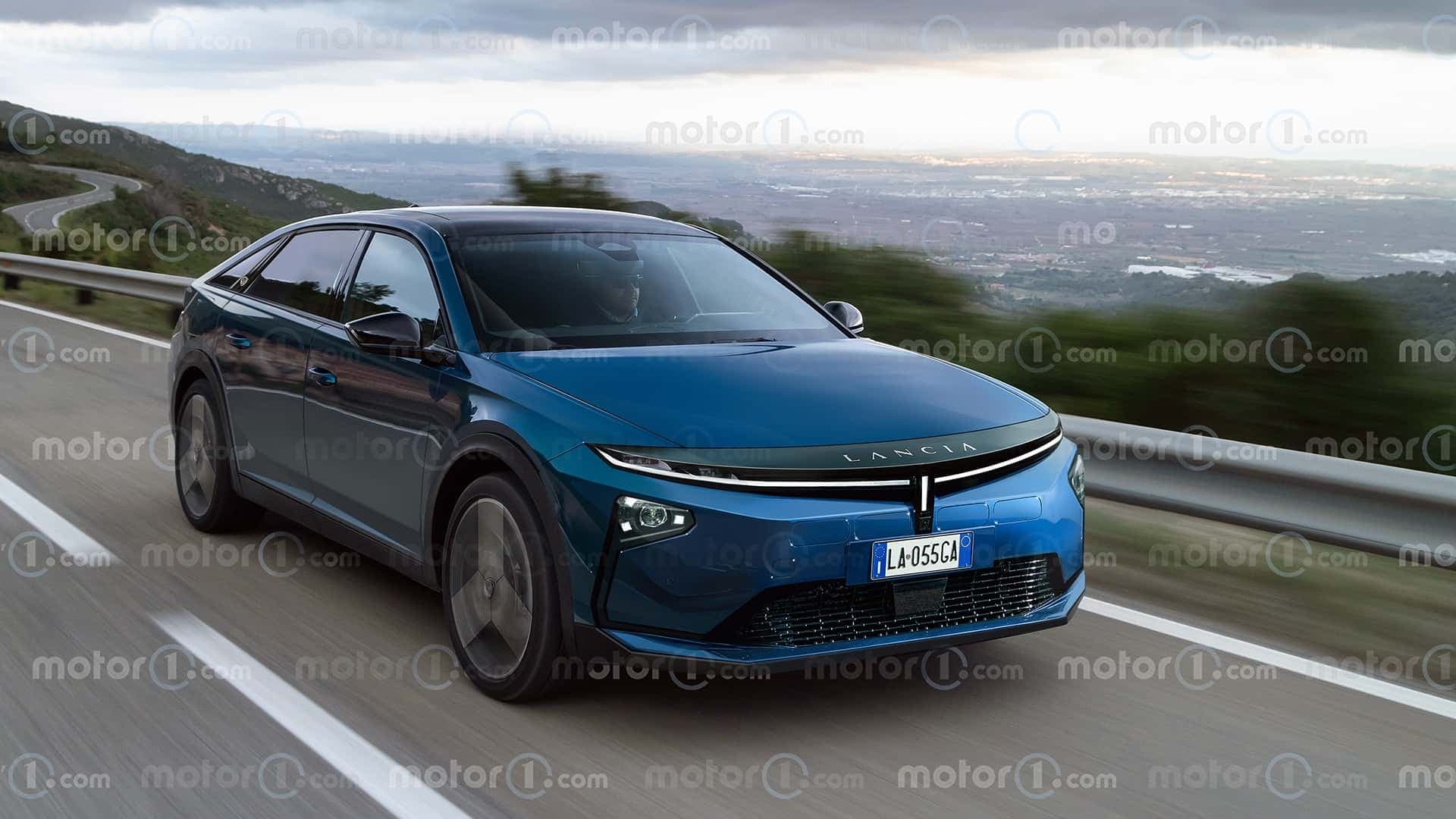 Lancia Gamma (2026), il render di Motor1.com Lancia Gamma (2026), il render di Motor1.com